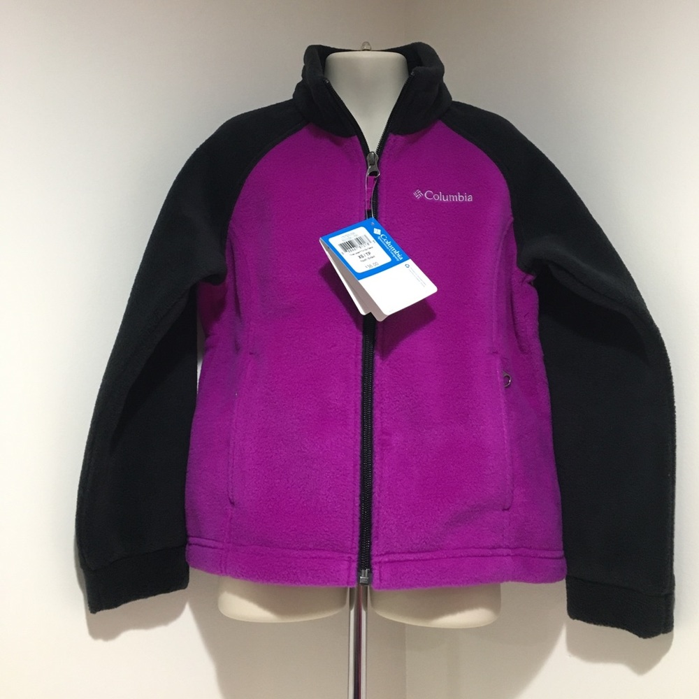 XS (6/6x) Purple & Black Columbia Fleece Jacket